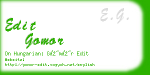 edit gomor business card